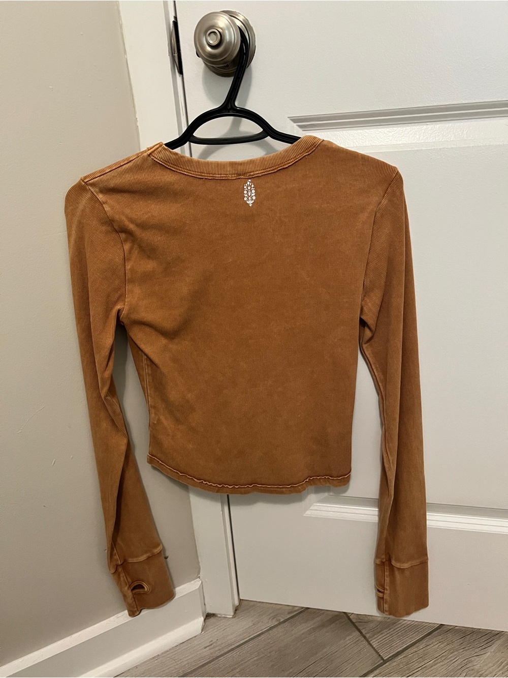 FP Movement by Free People Cropped Long-Sleeve Top — Caramel - Picture 3 of 4